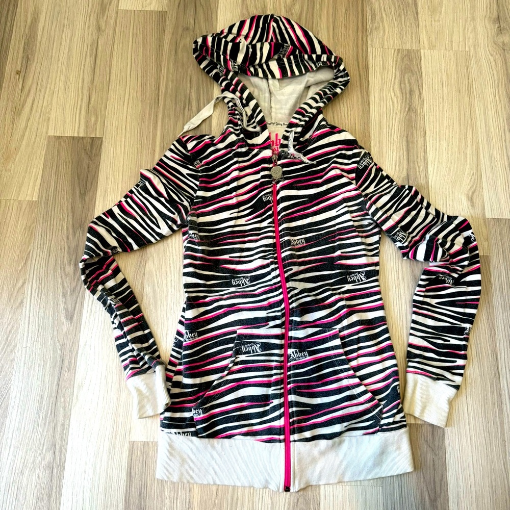 Abbey Dawn by Avril Lavigne Zebra Print Hoodie